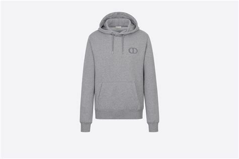 dior hoodie grey